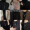 Light Luxury Niche Design Letter D Sweater Chain Women's New Trend Internet Celebrity Autumn and Winter Necklace Accessories