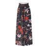 Damen Sommerhose mit weitem Bein, hoher Taille, fließende Taschen, modisch, lässig, lässig, Bohemian-Stil, bedruckt, Strandhose