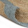 VidaXL Handmade Jute Rug with Olive Green Border 210 Cm 343609