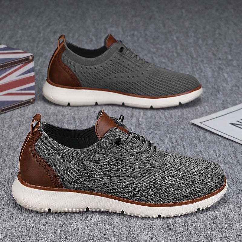 Fashion Men's Mesh Casual Sneakers Lightweight Breathable Dress Shoes Comfortable Walking Oxford Shoes Trainers for Men