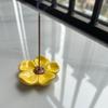 Incense Flat Bottom Censer Holder Ceramic Delicate Creative Portable Flower Incense Stick Holder