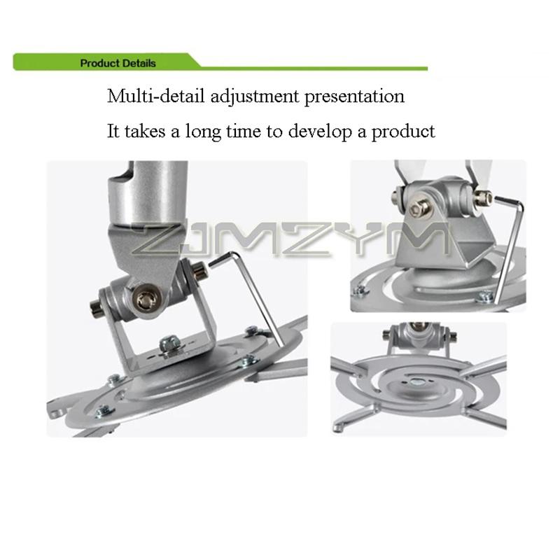 Projector Ceiling Bracket Universal 360 Degrees Swivel Adjustment Extendable Arms Hanger For Epson Optoma Benq Projector