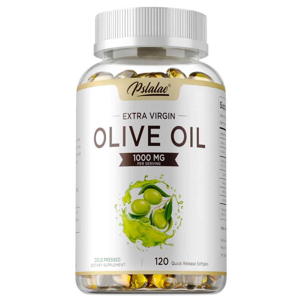 Pslalae Extra Virgin Olive Oil Softgels 1000mg 120 Count — Antioxidant Support, Daily Wellness, Immune Support, Nutritional Support