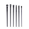 HMU Custom Logo Black Vegan Wooden Fluffy Blending Eyeshadow Brushes Private Label With Case