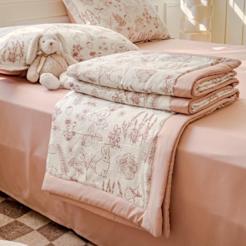 Sen Breathing Series Cotton and Linen Double Layer Summer Breathable Cool Combination Mother and Child Quilt