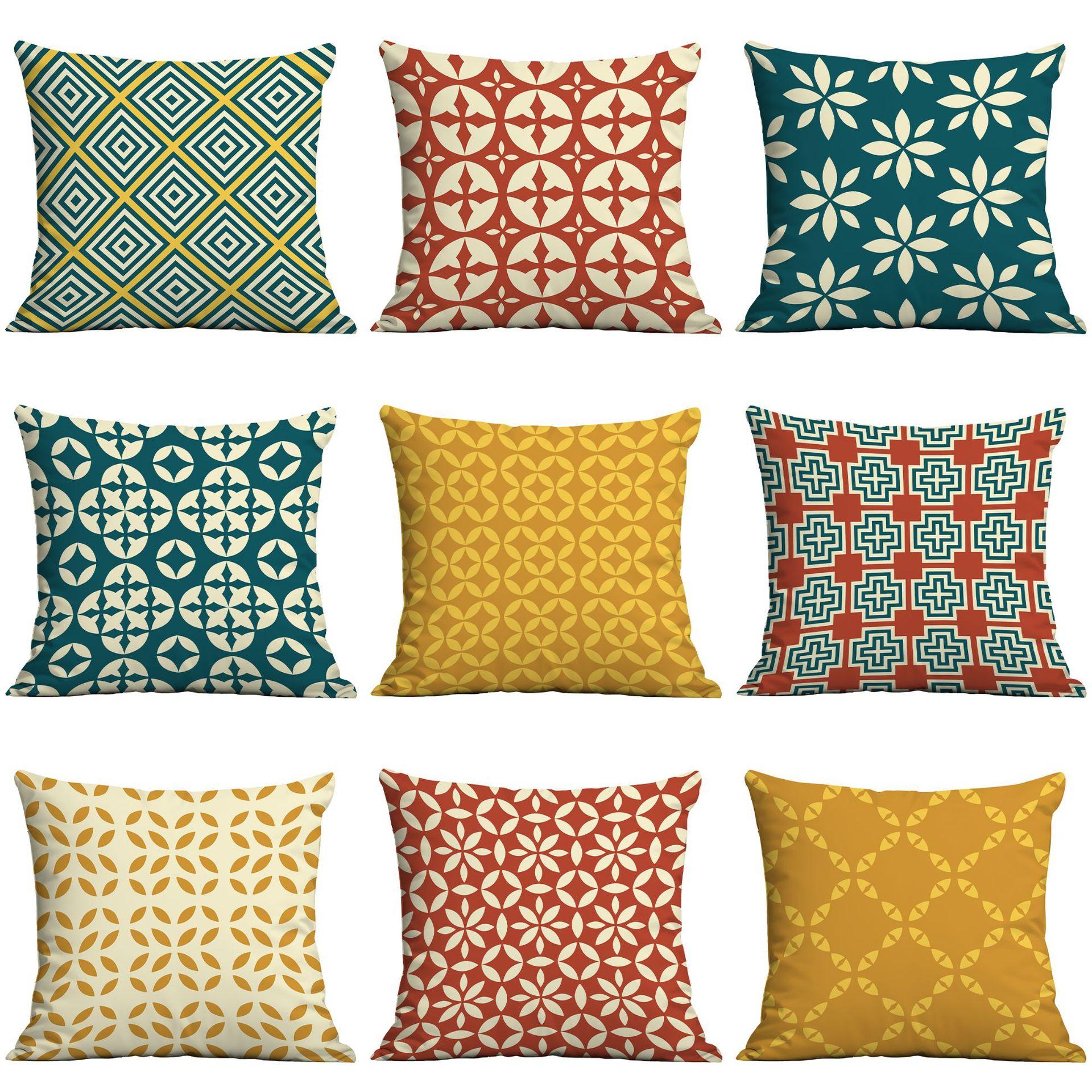 

Nordic Simple Modern Spring and Summer Geometric Pillowcase Home Sofa Cushion Pillowcase 45 * 45Cm