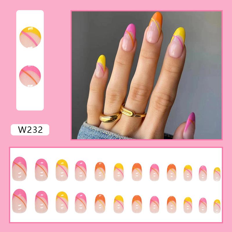 Wear Armor 24 Pieces Combination 00 Nail Art Pieces European and American Style Press On Nails