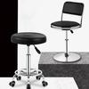 Adjustable Swivel Bar Stool with Backrest and Wheels