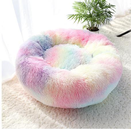 

Removable And Washable Dog Bed Plush Round Bed Pet Bed Pet Supplies 40