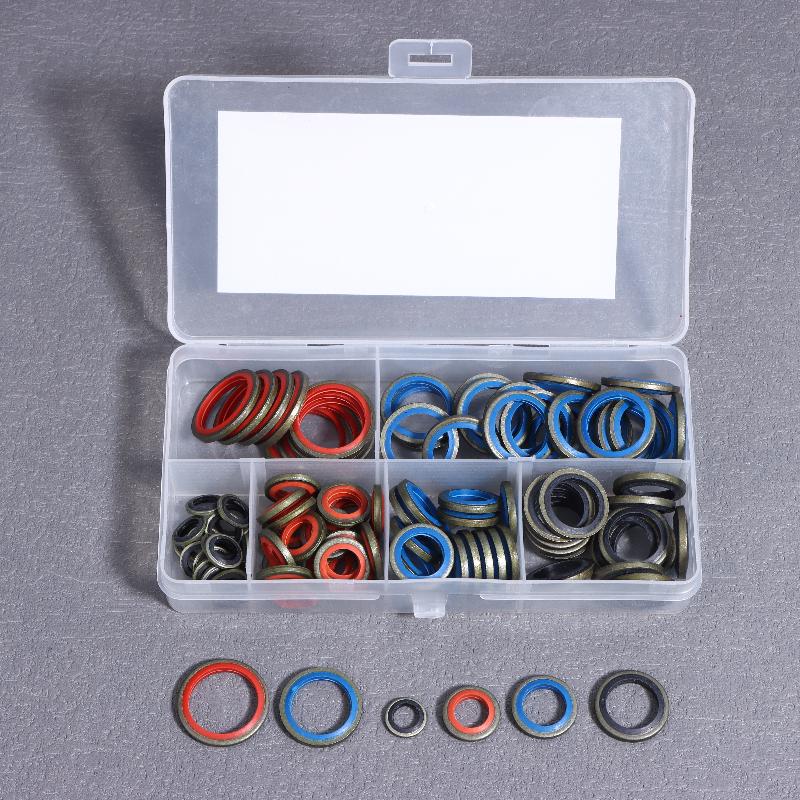 

Oil Drain Combined Washer Seal Set 100/245Pcs Sealing Gasket Set M6 M8 M10 M12 M14 M16 M18 M20 M22 M24 M27 M30