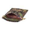 Gold Brocade Drawstring Floral Arabesque Black [Hotokudo] Bag, Pattern,