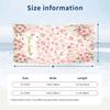 Cherry Blossom Artwork Theme Quick Dry Beach Towel Custom Name Text Print Large Sand Resistant Towel Beach Vacation