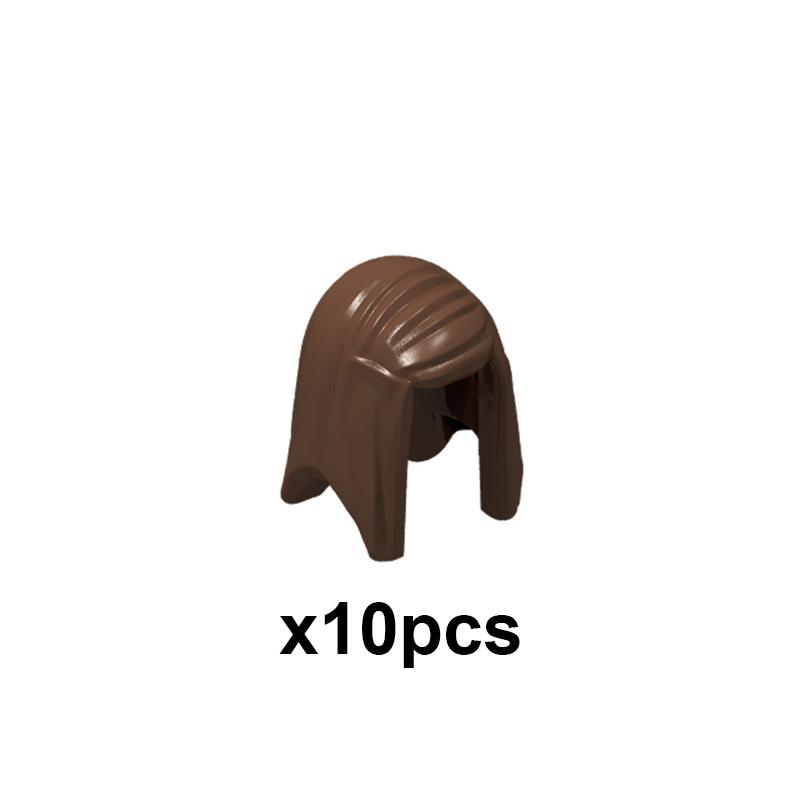 MOC City Small Particles Building Blocks Boys Girls Figures Accessories Curly Hair Beard Set Mini Bricks Toys Gifts For Kids G01