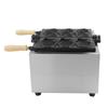 Elektrischer 3-teiliger Fischform-Waffelautomat Taiyaki Japanische Maschine für Acer Barquillos Fisch Edelstahl-Waffelautomat Gewerblich