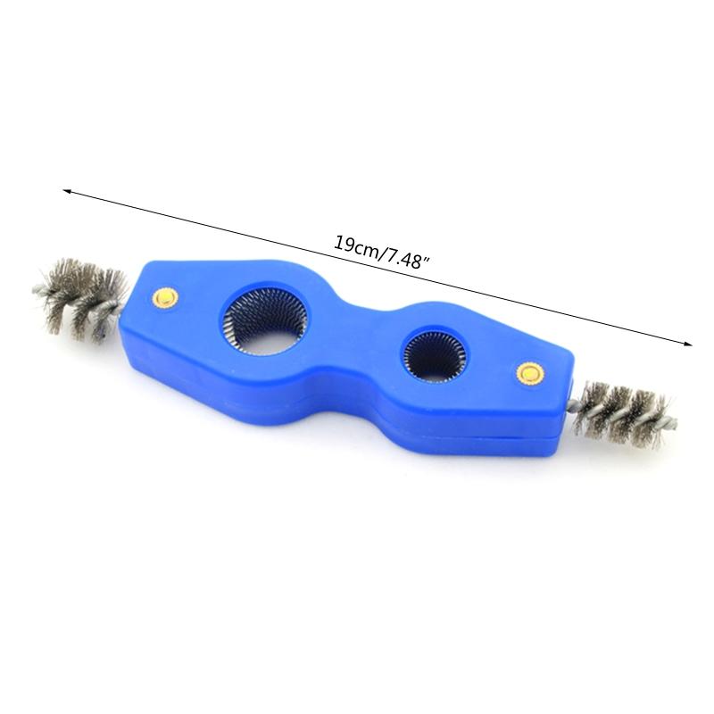 4 in 1 Pipe Cleaning Tool Tube & Fitting Brush Wire Brush Deburr Durable Battery Terminal and Post Brush for Soldering
