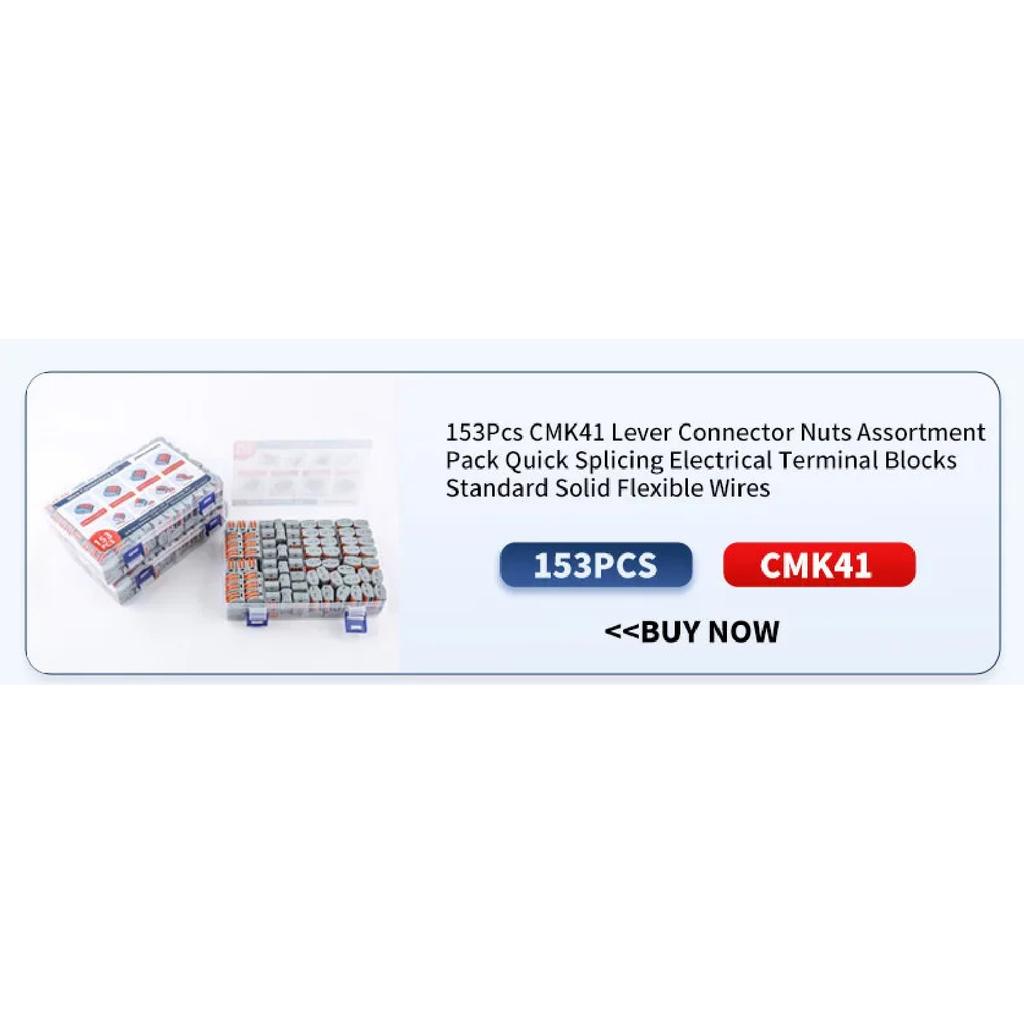 JINH 20Pcs CMK 64 Quick Connectors Fast for Flexible Connectivity Wires Compact Plug Mini Male Female Terminals Universal Blocks
