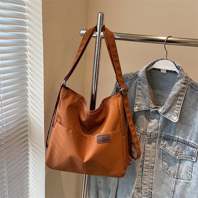 Casual shoulder backpack cloth bag texture large-capacity bag women's 2025 new canvas autumn and winter commuter tote bag