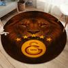 Galatasaray SK Round Area Rug,Carpet Rug for Living Room Bedroom Sofa Playroom Decor,Non-slip Floor Mat