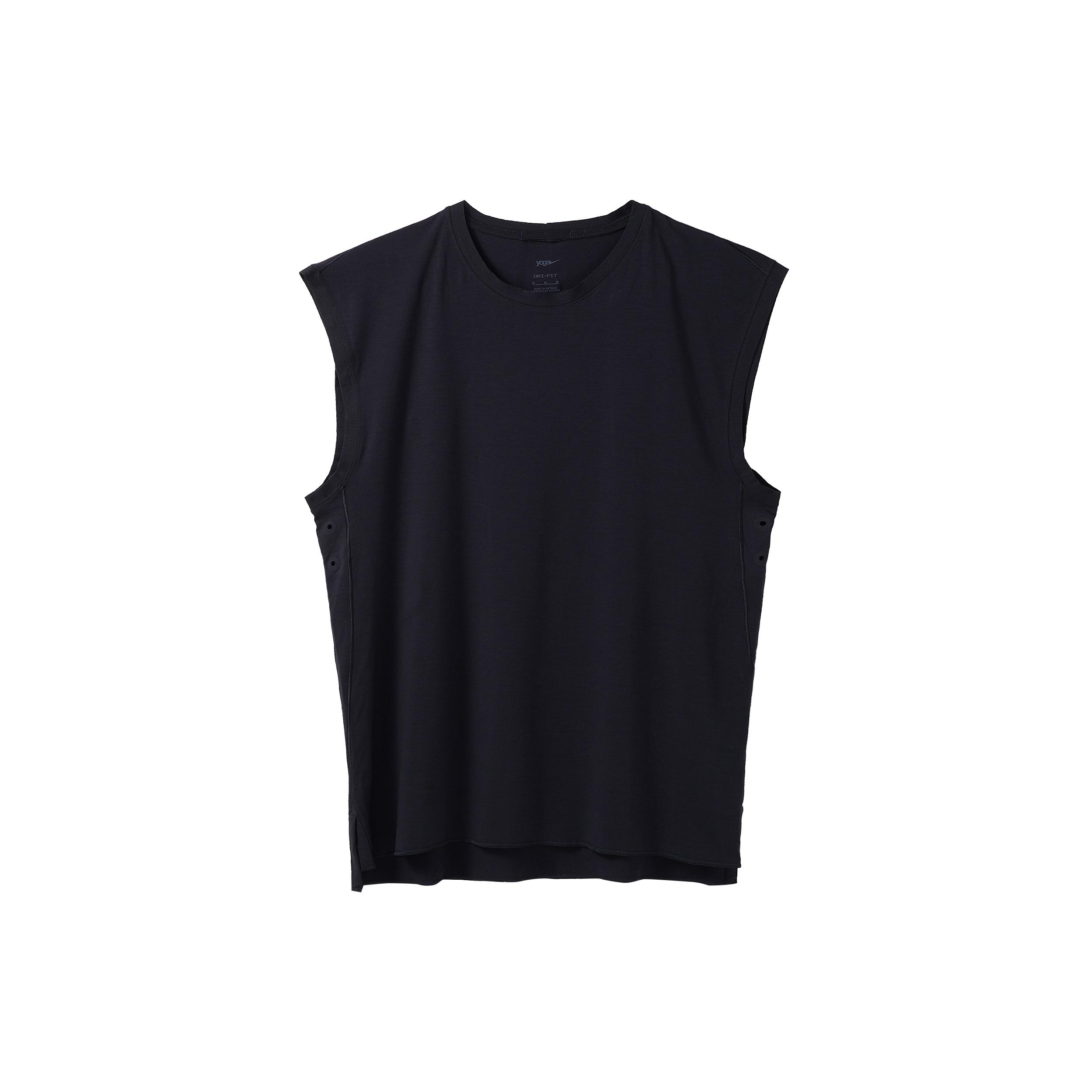 Men s Nike Solid Color Round Neck Pullover Sleeveless Vest Black DM7824-010 S