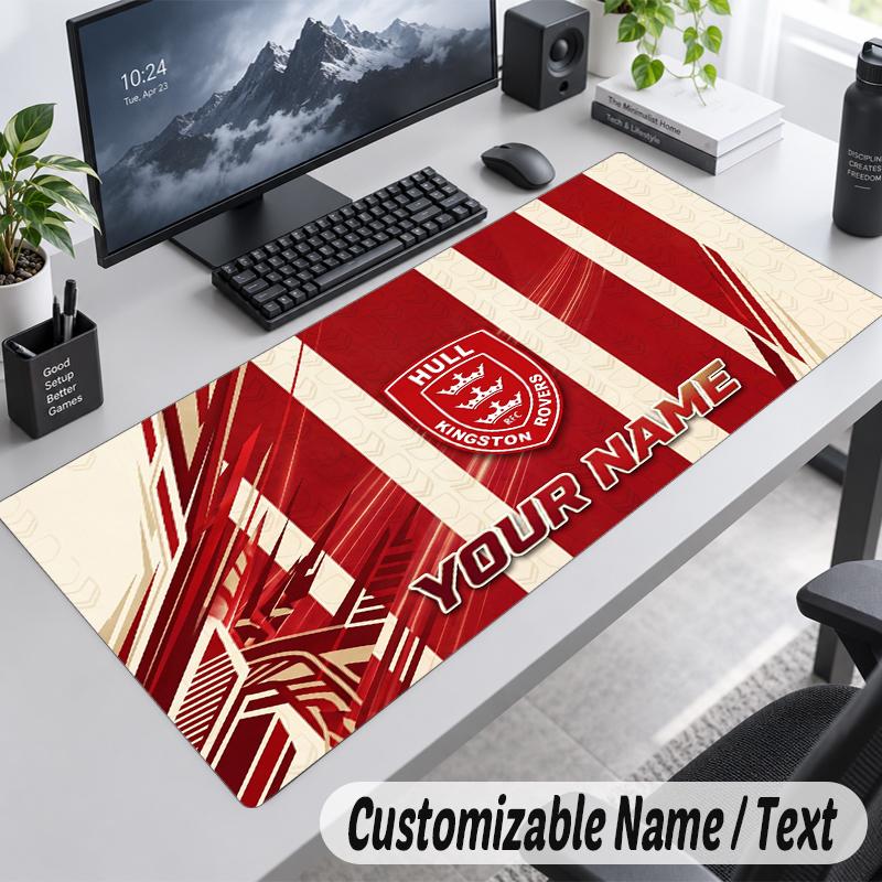 Custom Name Text Mouse Pad Hull KR Personalized Desk Pad For Work And Gaming