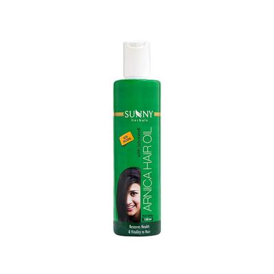 Olio per Capelli Arnica Sunny Herbals Cura Nutriente del Cuoio Capelluto Per Capelli Lucidi e Forti Non Grasso Uso Quotidiano 150 ml Routine di Massaggio