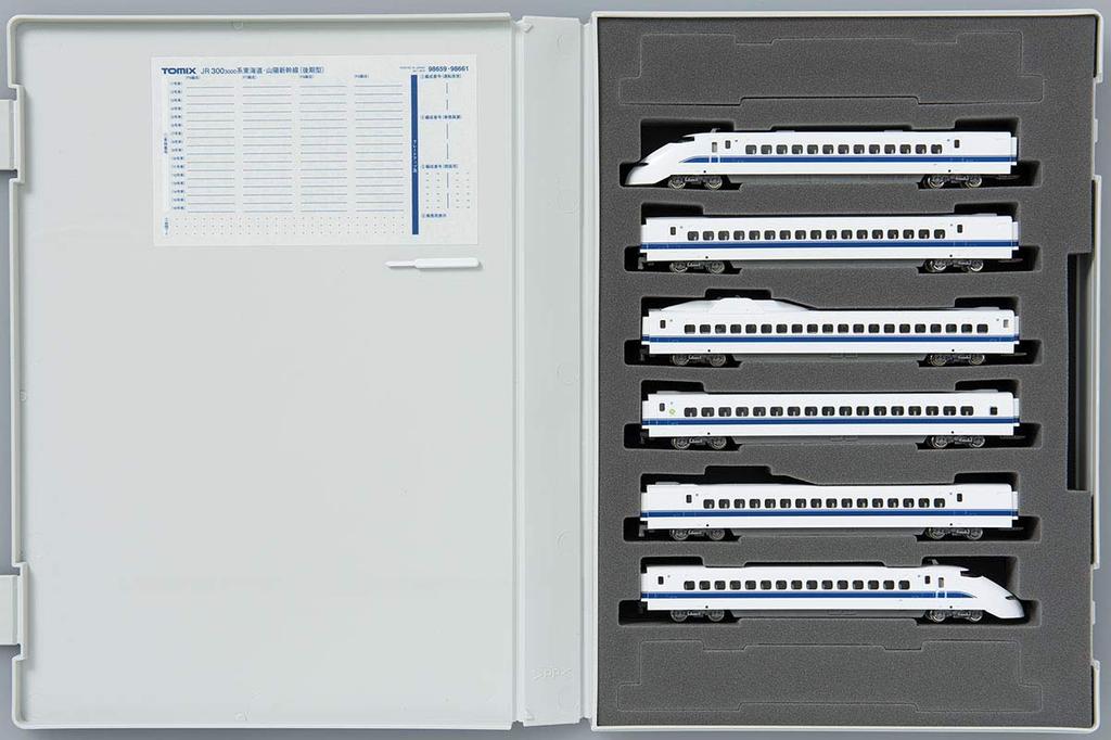 TOMIX N Gauge 300 3000 Series Shinkansen Late Model Basic Set 98659 Model Train Tokaido/Sanyo (6 Cars)