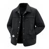 Men's Cross-Border Down Feather Jacket: 50% Down, Lapel, Short, Trendy Winter Workwear