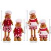 Ausziehbarer Bein Lebkuchenbäcker Puppe - Unisex Weihnachtsfigur Ornament