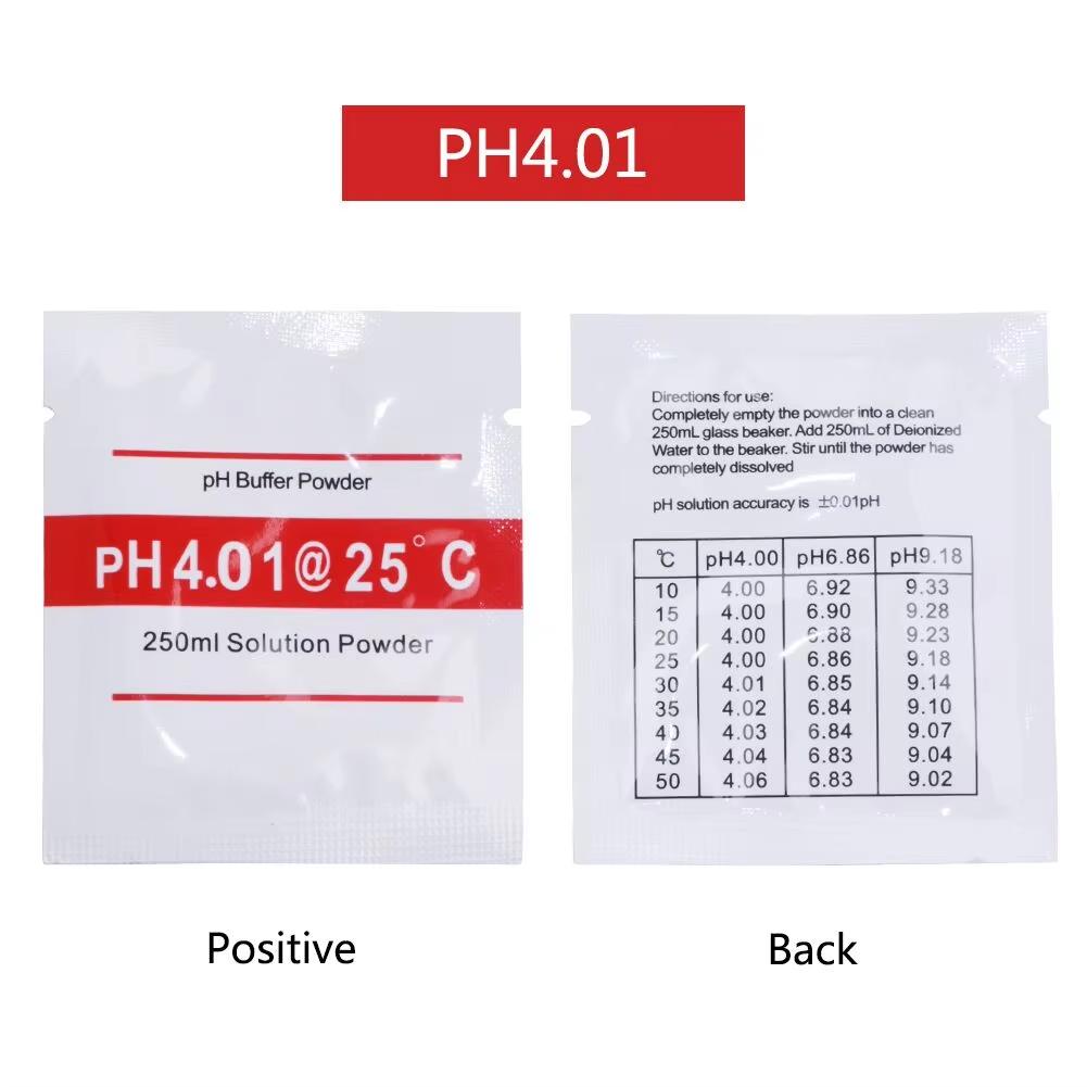 25pcs/lot PH Buffer Powder 4.00/6.86/9.18 Calibration Point PH Measure Calibration Solution Tool Accessories For PH Test Meter