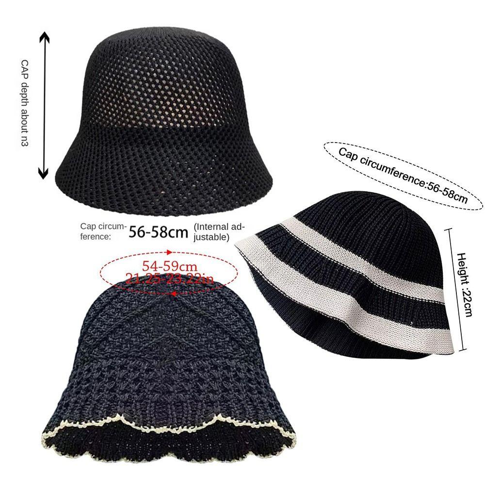 Foldable Straw Bucket Hat Wide Brim Fisherman's Hat Portable Panama Hat  Women Girls