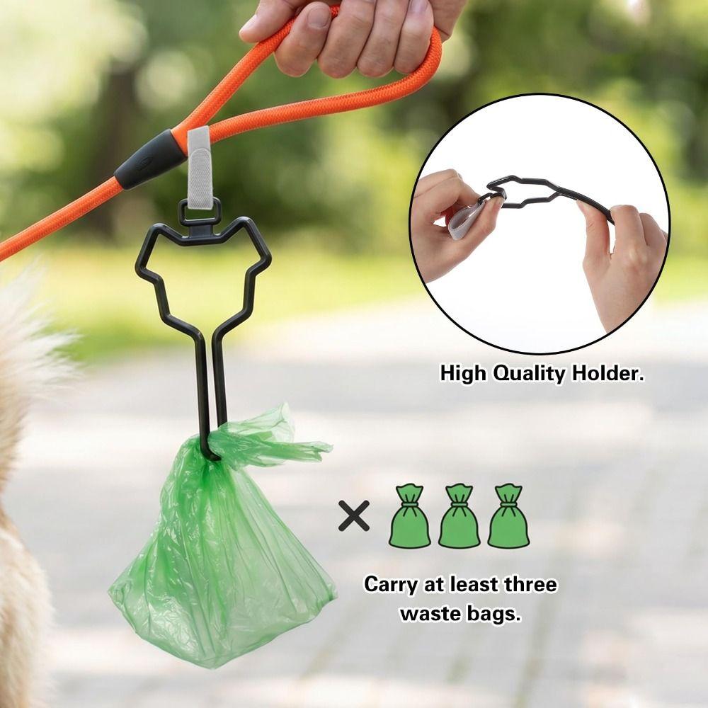 2PCS Hands-Free Dog Poop Bag Carrier Lightweight Waste Bag Holder Dog Waste Carrier  Pet Supplies