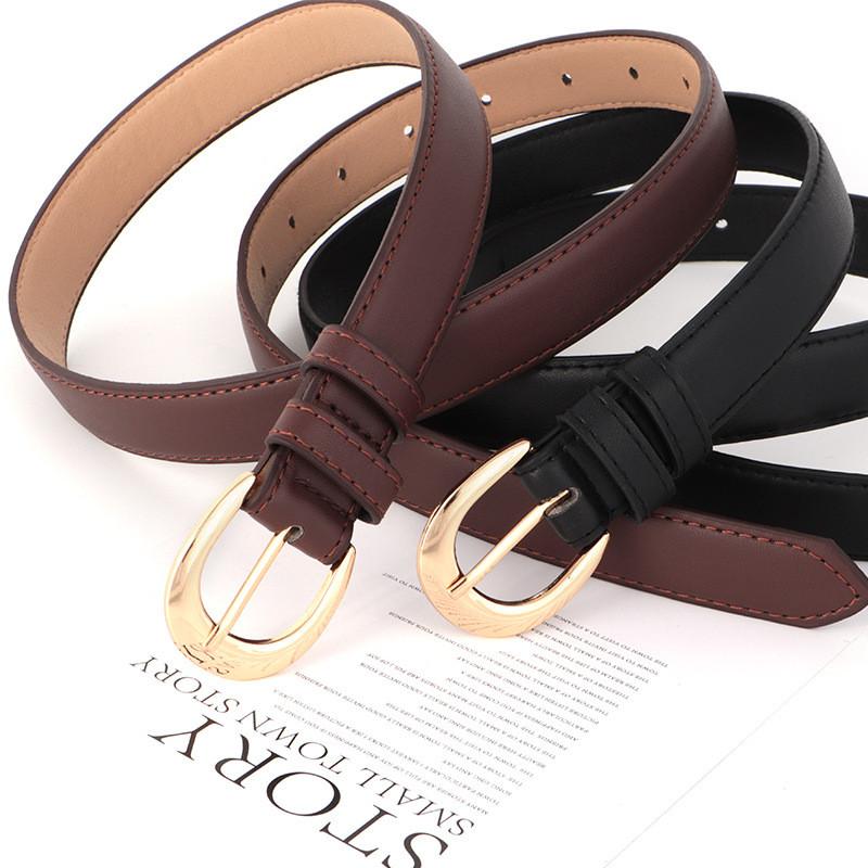 Belt Womens Waist With Durable Pu Material And Metal Buckle For Everyday Style
