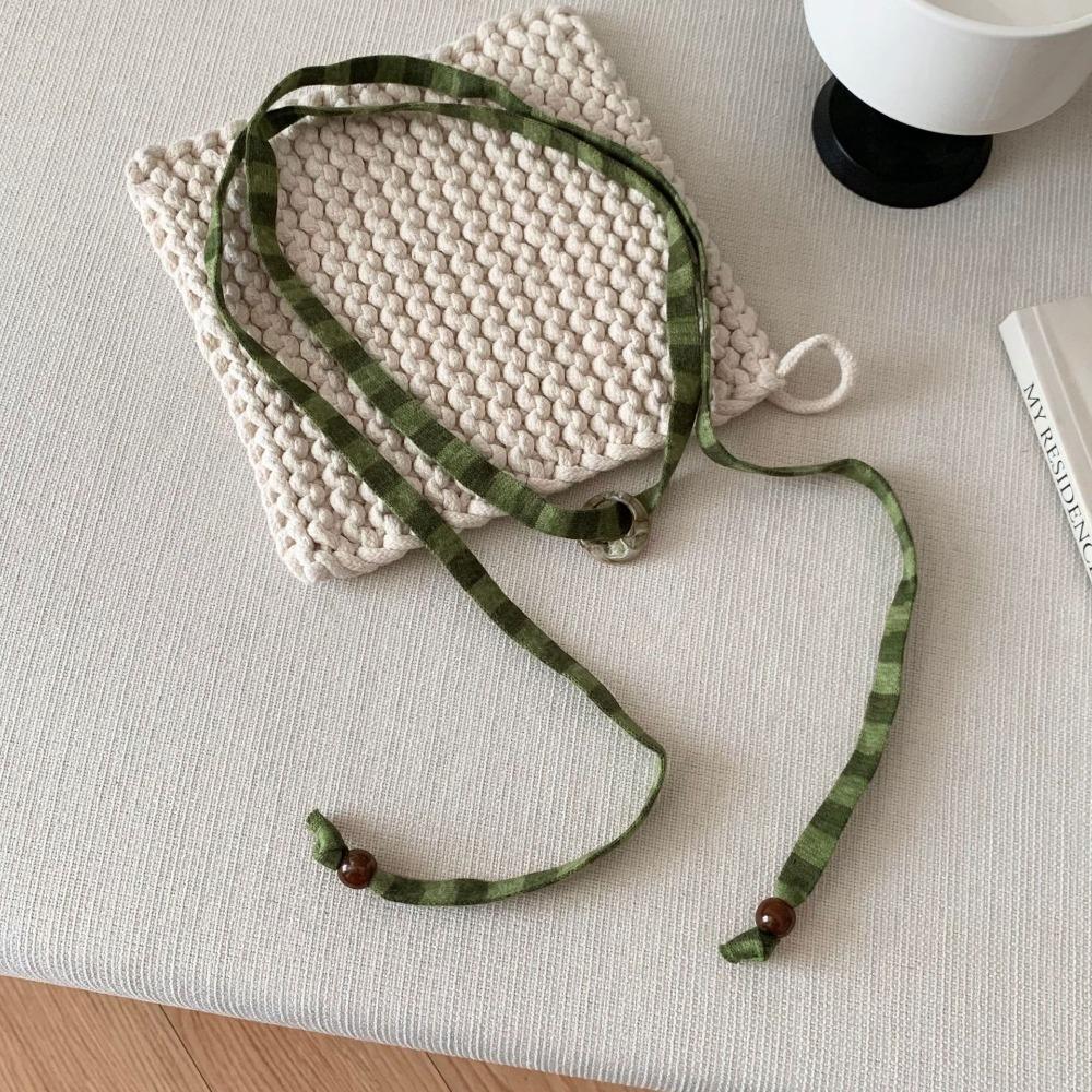 Dopamine Polyester Striped Scarves Narrow Stripe Long Waist Chains Quick Drying Waist Belts Women зелёный