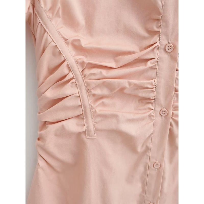 Ur Autumn New Fashionable Pleated Dress Fishbone