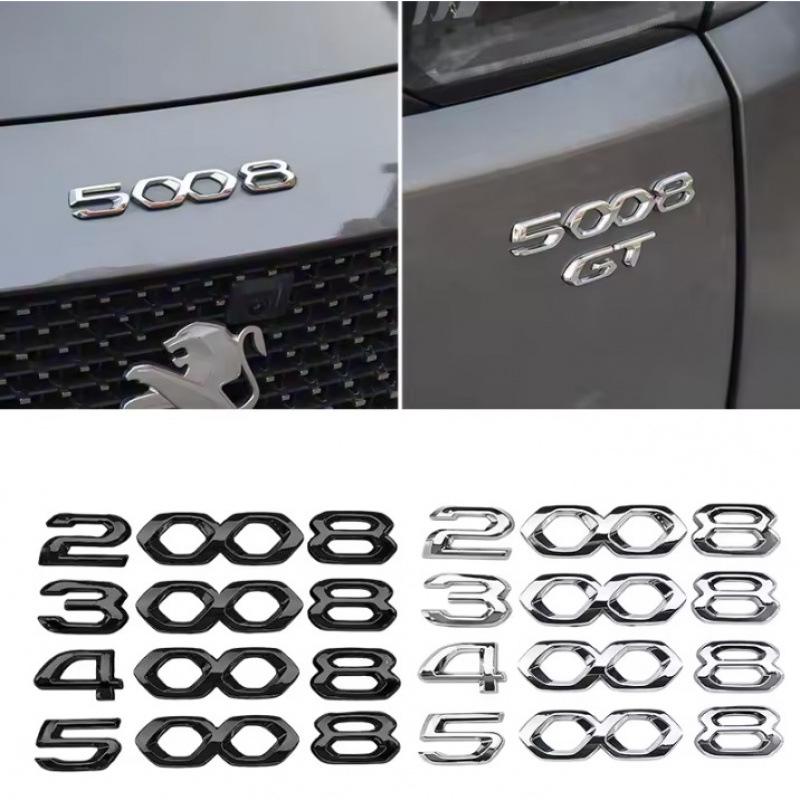 Peugeot Black Knight Car Sticker for 408, 4008, 508, 5008, 508L Rear Trunk Emblem