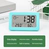 Nordic Style Colorful Clock: Simple Electronic Display with Temperature and Humidity Monitoring, Thin and Convenient Design.