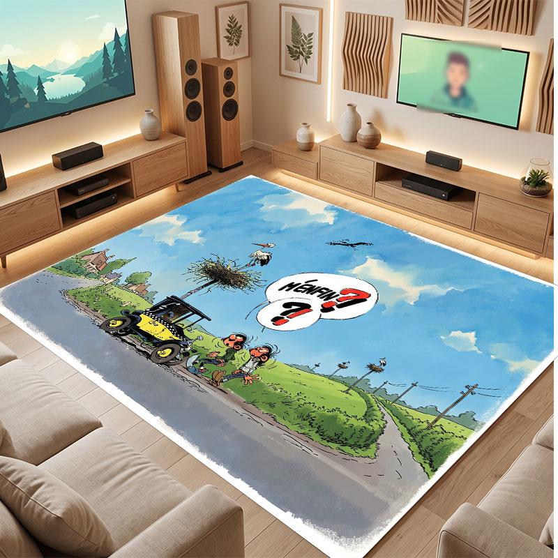 Gaston Lagaffe Rug Soft Thick Non Slip Floor Carpet for Bedroom Living Room Home Decor
