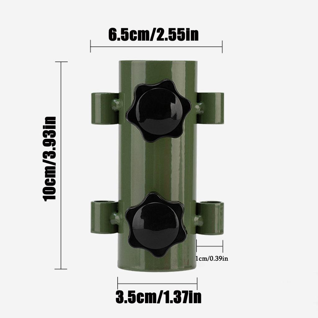 Camping Tent Rod Holders Reinforced Windproof Awning Rod Holder,Portable Tent Fixed Tube Pole Stand for Camping Fishing Hiking