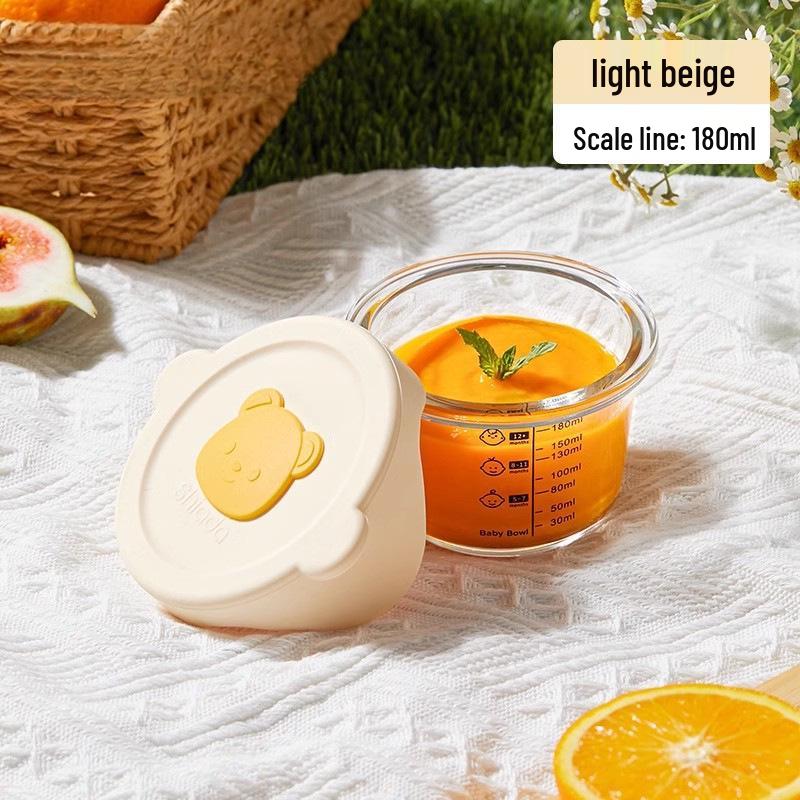 High-Temperature Resistant Glass Baby Food Steaming Bowl
