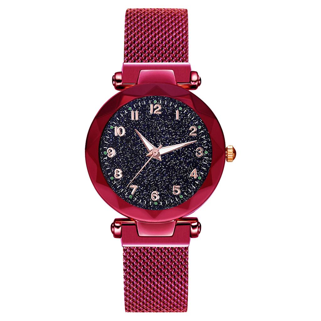 Digital Luminous Sky Magnet Watch Quartz Watch Fashionable And Lazy Watch For Women