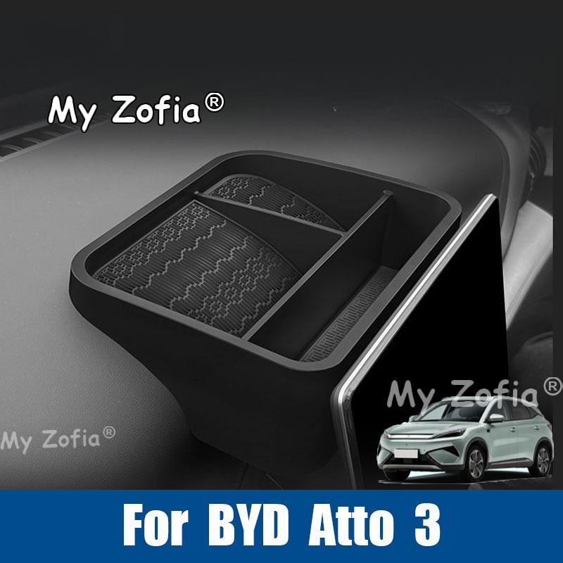 For BYD Atto 3 2026 Car Multifunctional Storage Holder Behind Car Display Panel Sturdy Organizer for Small Items Accessories