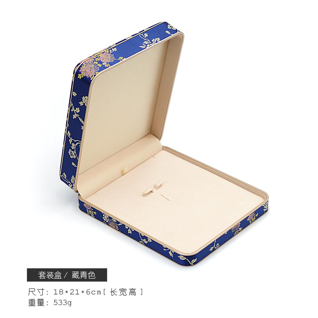 Chinese Style Embroidered Ring Bracelet Pendant Necklace and Jewelry Packaging Box Available in Multiple Sizes and Colors Simple
