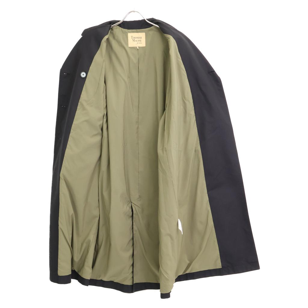 THOMAS MAGPIE 2221202 Black Cotton Back Print Short Sleeve Trench Coat coat 38 blackUsed