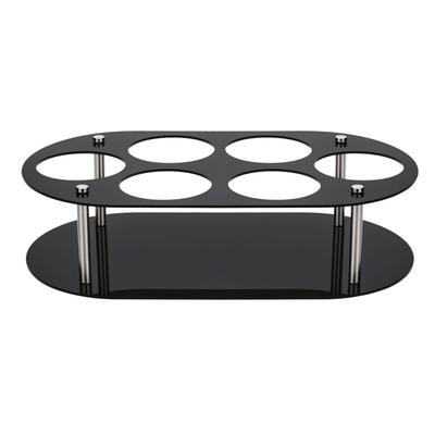 Acrylic Cup Storage Rack Designed To Hold For 20 Oz 30 Oz and 40 Oz Water Bottles Compact Countertop Organizer