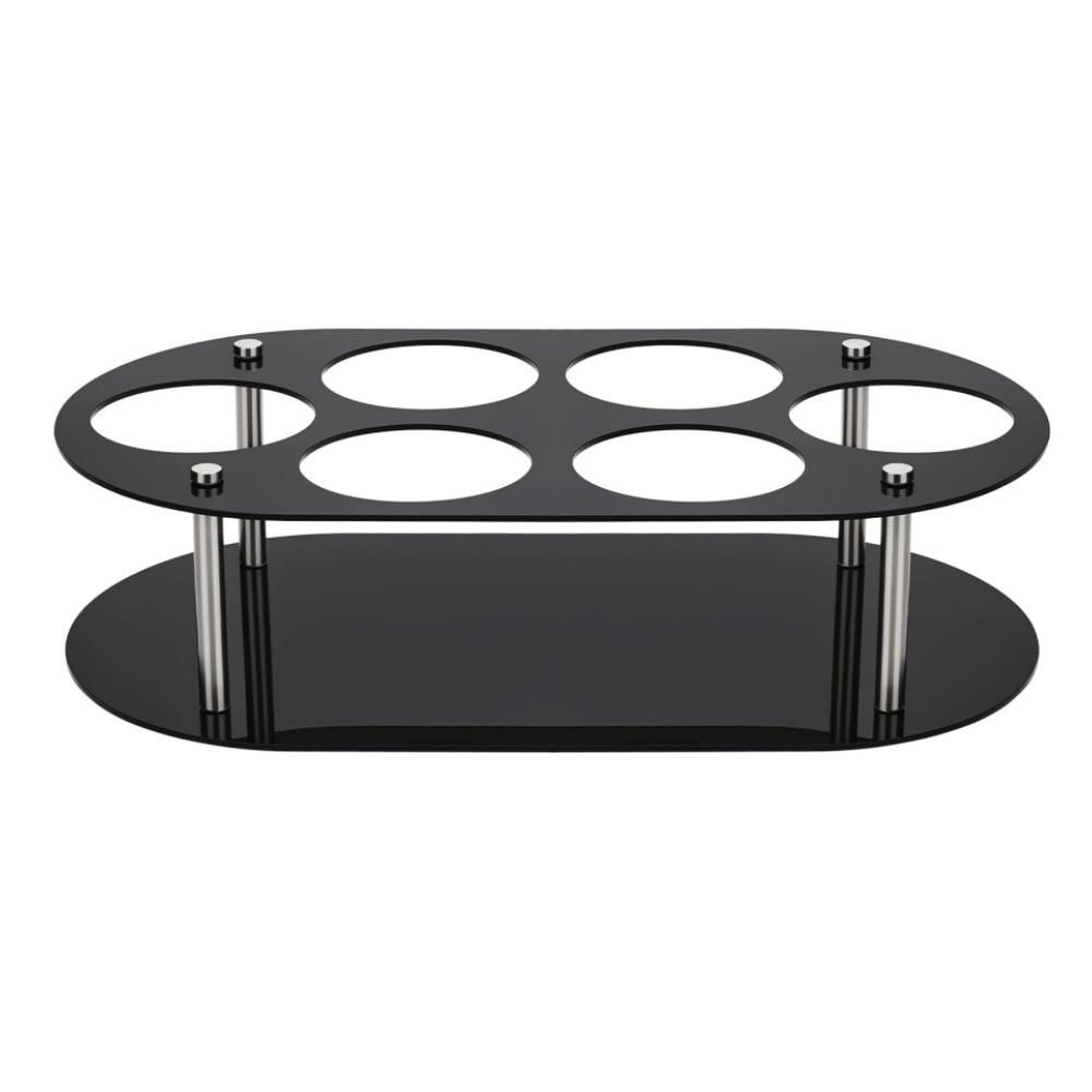 

Acrylic Cup Storage Rack Designed to Hold For 20 oz 30 oz and 40 oz Water Bottles Compact Countertop Organizer
