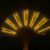 New LED Illumination Led Light Fan PVC Foldable Light Up Fan Lightweight 64cm Led Glow Fan for Line Dancing