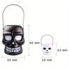 1pc Halloween Skeleton Bucket Portable Skeleton Bucket Barrel Lightweight Shaped Trick or Treat Basket Ornament Halloween