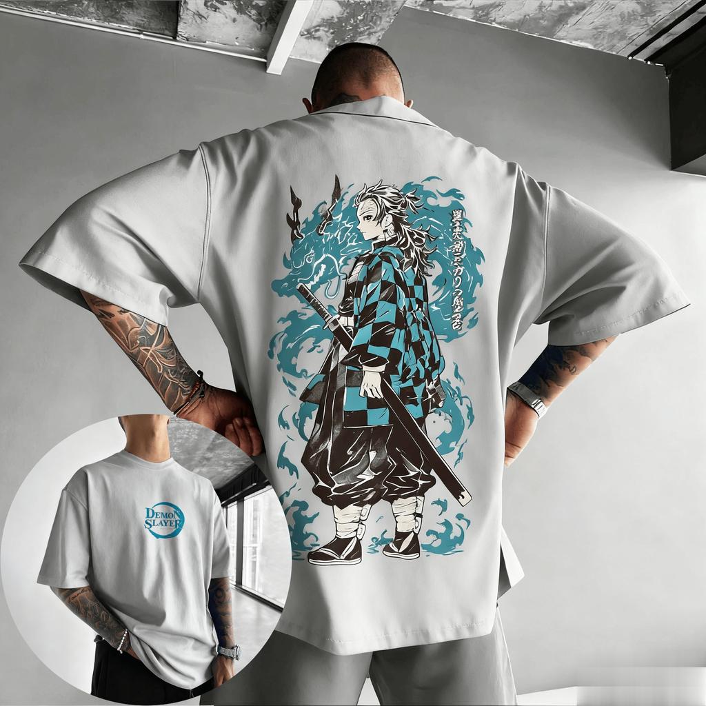 Demon Slayer Street Style Frühling/Sommer Neue Herren-Freizeitmode, geeignet für Männer und Frauen