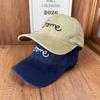 Simple Washed Old Baseball Cap Some Letters Three-dimensional Embroidery Soft Top Cap Autumn and Winter Sunshade Travel