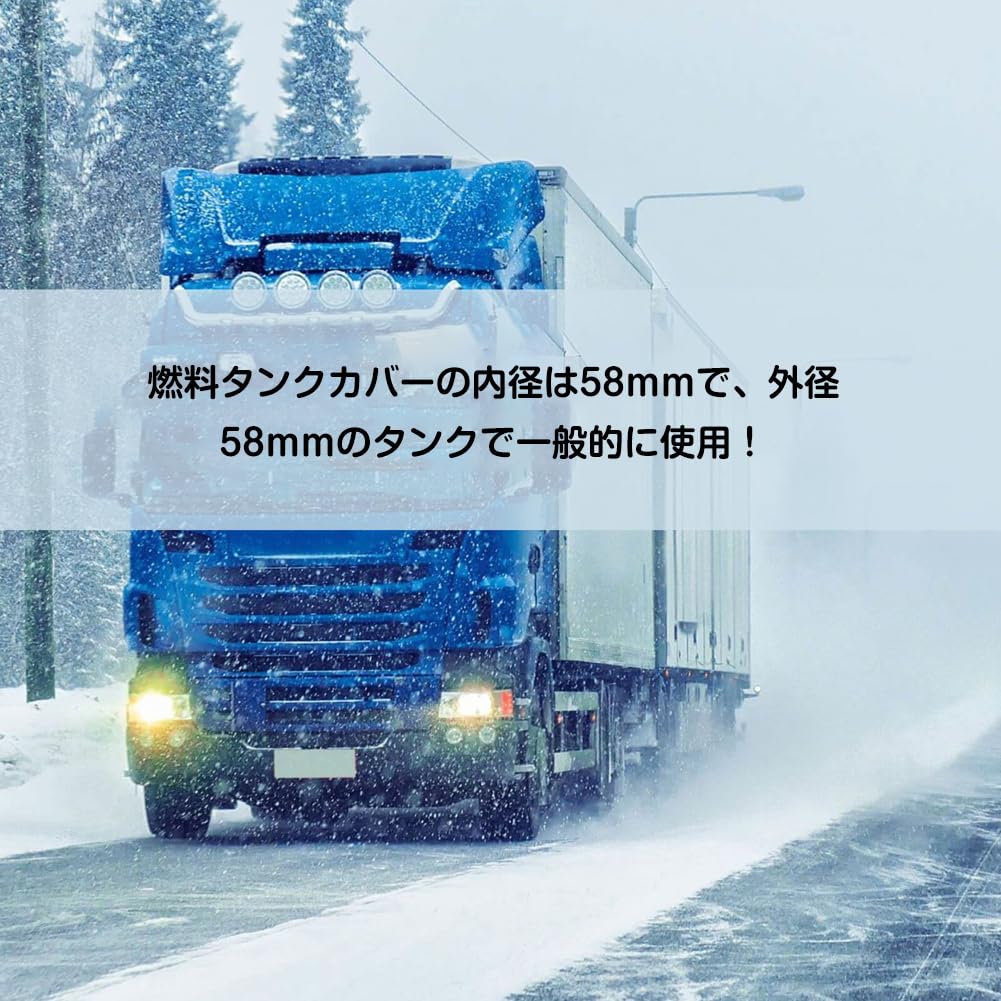 58mm Parking Heater Fuel Tank Cap Gasoline Gas Tank Cap Fuel Gas Tank Cover ABS Rubber